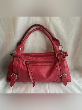 Coral Vegan top handle bag Emilie M brand